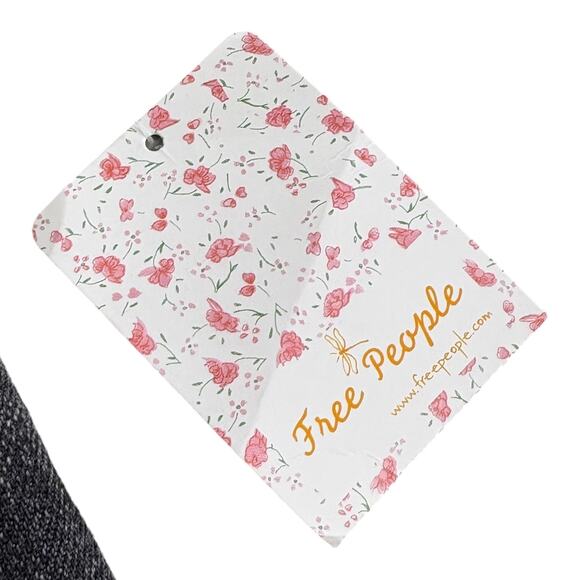 Free People We The Free Fringe Denim Mini Skirt 25 Boho Western Streetwear NWT - Picture 3 of 7